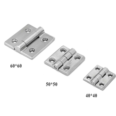 60 * 60mm Bản lề hạng nặng SUS304 SUS316 Bản lề cửa máy bằng thép không gỉ