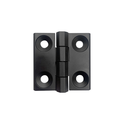 Hợp kim kẽm Bản lề kim loại màu đen nặng 60 * 60 * 5mm
