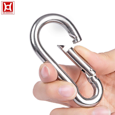 M4 Carabiner 316 Móc chụp bằng thép không gỉ Bề mặt mạ điện