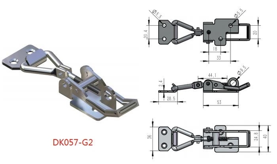 Chốt chuyển đổi có thể điều chỉnh chống gỉ SUS201 với lỗ khóa nhanh nhả ra