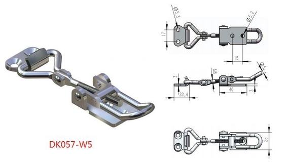 ISO9001 Chốt kéo lớn có thể điều chỉnh được Chốt chuyển đổi 201 Khả năng chống ăn mòn