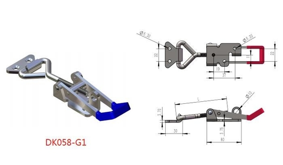 Đánh bóng chống oxy hóa Chốt rút có thể điều chỉnh Grip chốt rút với tay cầm nhúng nhựa