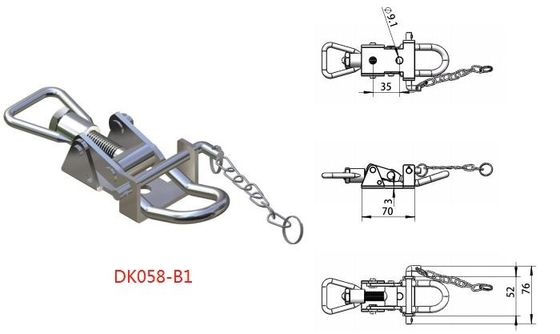 Khả năng chống mài mòn Có thể điều chỉnh Chuyển đổi Latch Mạ Ss Chuyển đổi Chốt TUV