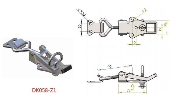 SGS Thép không gỉ có thể điều chỉnh Chốt chuyển đổi chống rỉ Y \ U Thanh ren định hình
