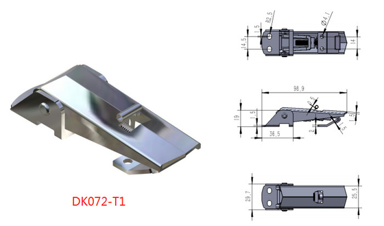 Tự khóa sắt thép có thể điều chỉnh trên chốt trung tâm Chống gỉ ISO9001
