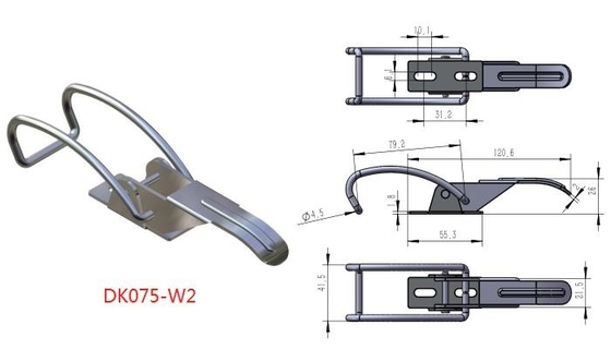 Hasp thép không gỉ chuyển đổi chốt ISO cho người hút thuốc