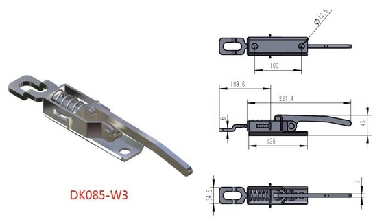 ISO9001 Chốt kéo hạng nặng Chốt lớn chuyển đổi mạnh hơn Độ tin cậy Chất chống oxy hóa