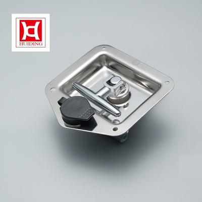 Huiding Thép không gỉ Folding Tay cầm hình chữ T Paddle Latch Keyed Đẩy để đóng ổ khóa